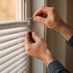 Процесс установки жалюзи на пластиковое окно шаг за шагом
